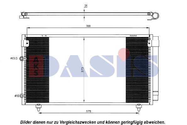 AKS DASIS Kondensators, Gaisa kond. sistēma 212039N